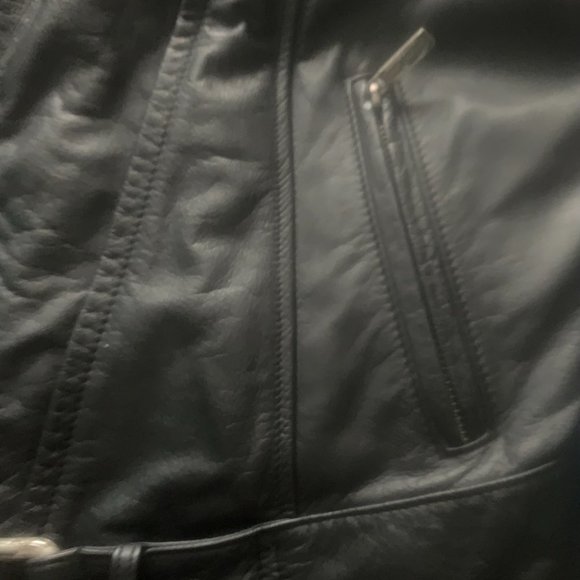 **LIKE NEW**Distinctive Harley Davidson Women’s Leather Biker Jacket Small - Picture 10 of 14